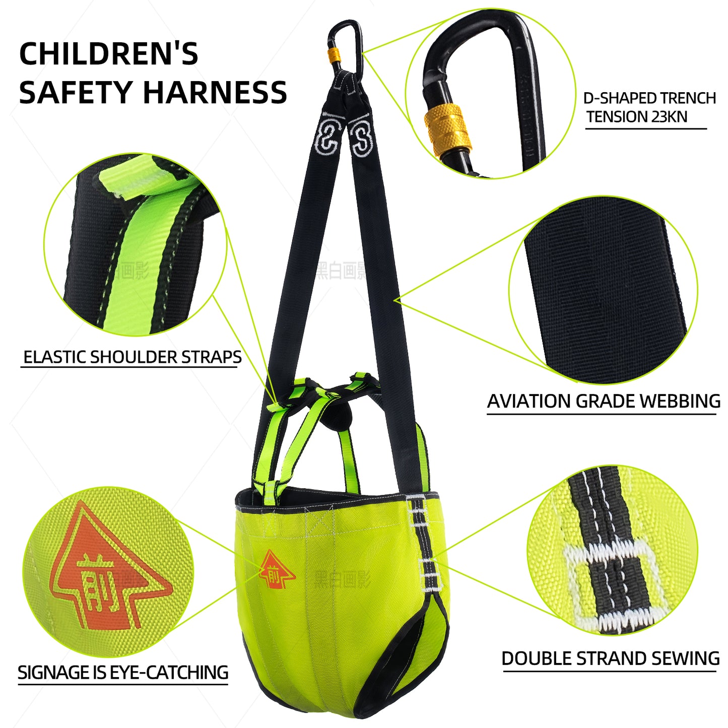 3S LIFT Safety Harness for Fire Escape Device, Child Size