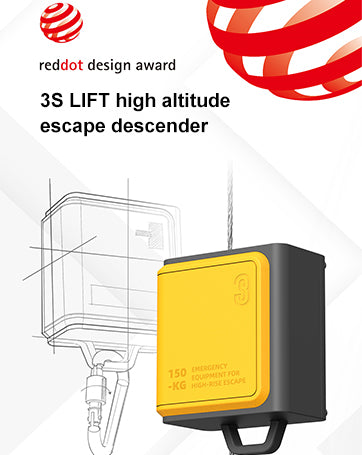 3S LIFT Dual Version Rescue Unit, Evacuation and Rescue Unit for 2-30 Person Family Fire Escape, Essential for Families Living in Medium to High-rise 325 ft. for 2-30 Floors