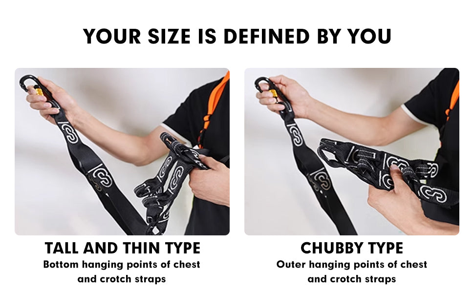 3S LIFT Fire Escape Device Safety Harness, Enhanced. Suitable for fat people, tall people